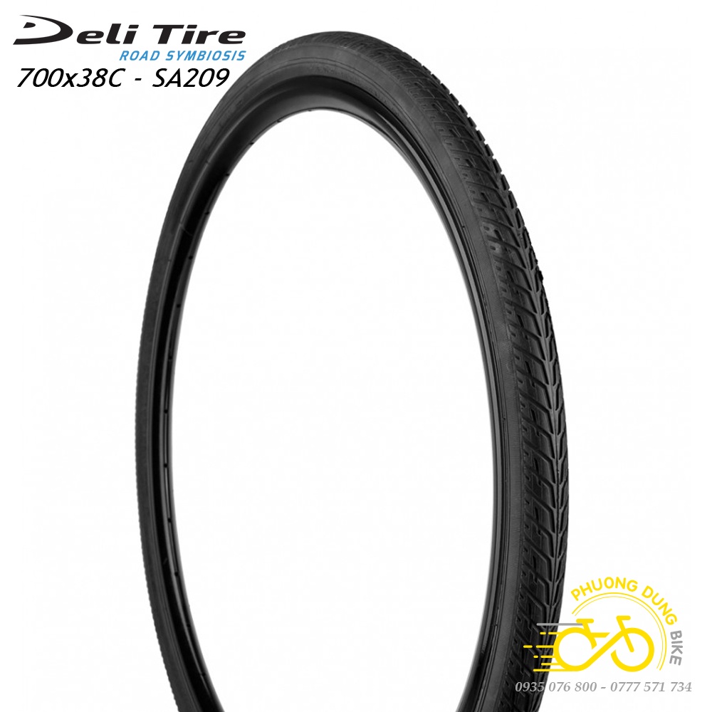 Lốp (Vỏ) xe đạp Deli Tire SA209 700x38C - 1 Chiếc