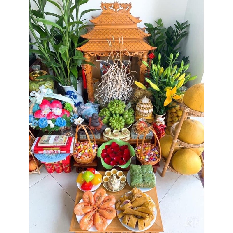 Tháp tỏi đặt bàn thờ Thần Tài mẫu mới 2021 | BigBuy360 - bigbuy360.vn