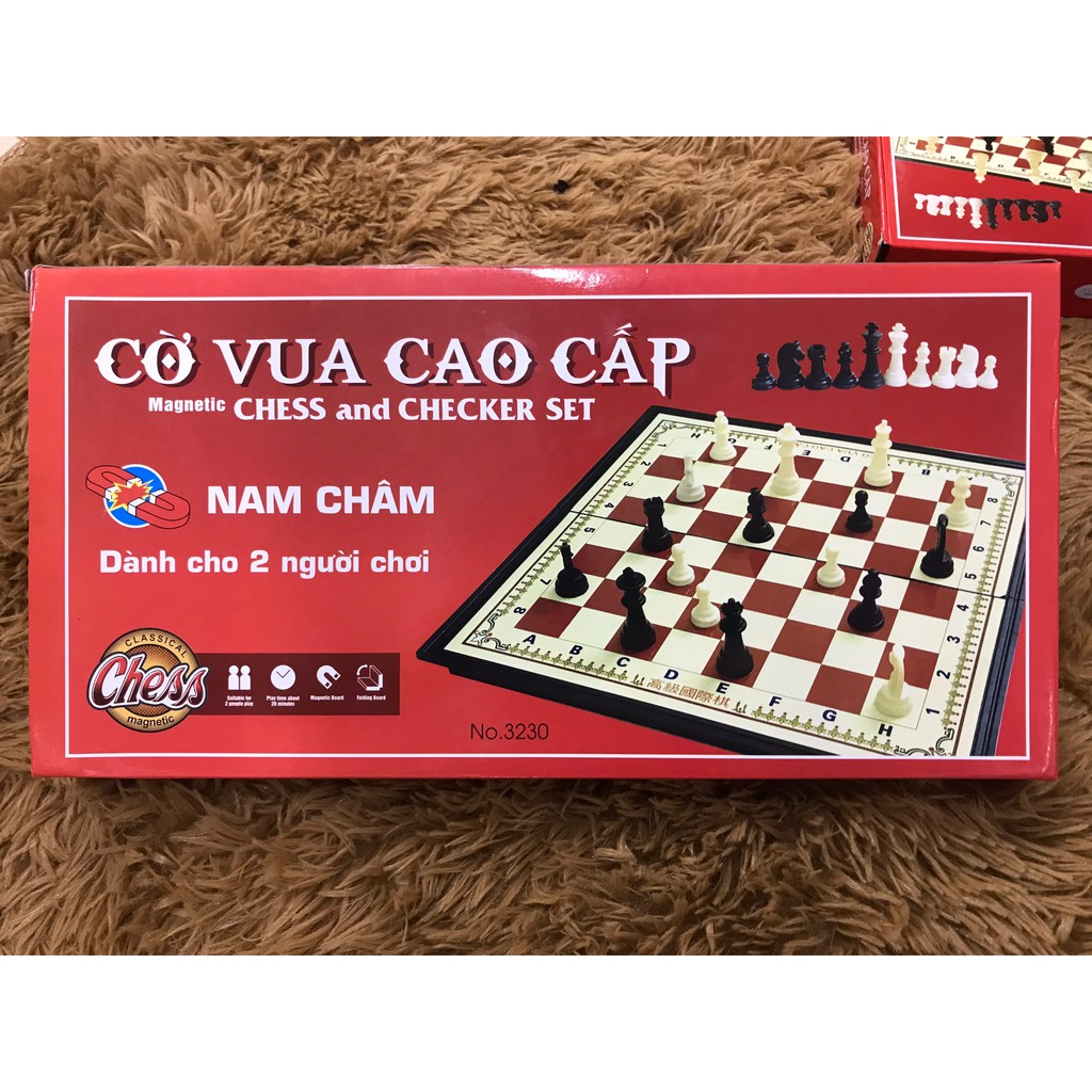 Bộ đồ chơi bàn cờ vua nam châm cao cấp rèn luyện trí thông minh cho bé