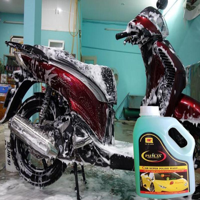 PALLAS super polish wash concentrate 1.5L.Dung dịch rửa xe siêu bảo dưỡng mặt sơn xe hơi, ô tô_P-1502(Giao ngẫu nhiên)