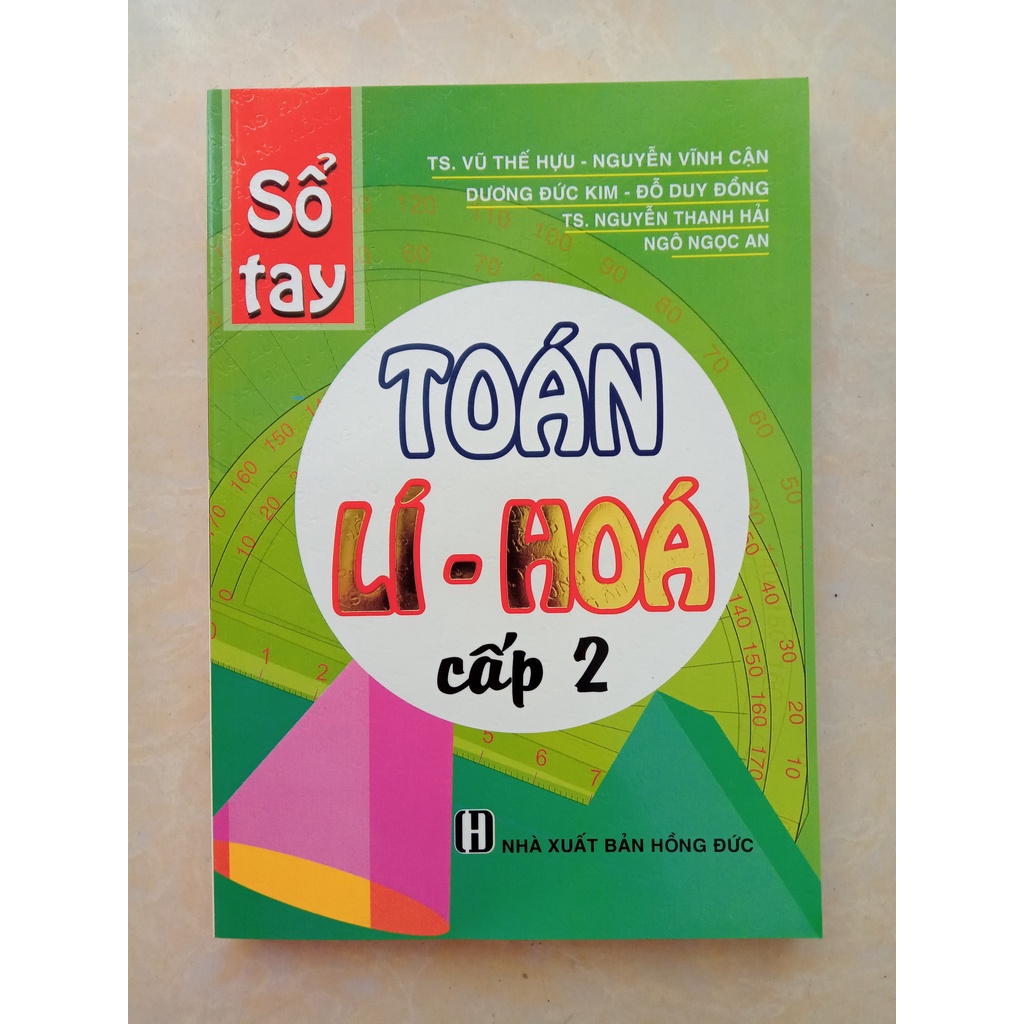 Sách Sổ tay Toán Lý Hóa cấp 2