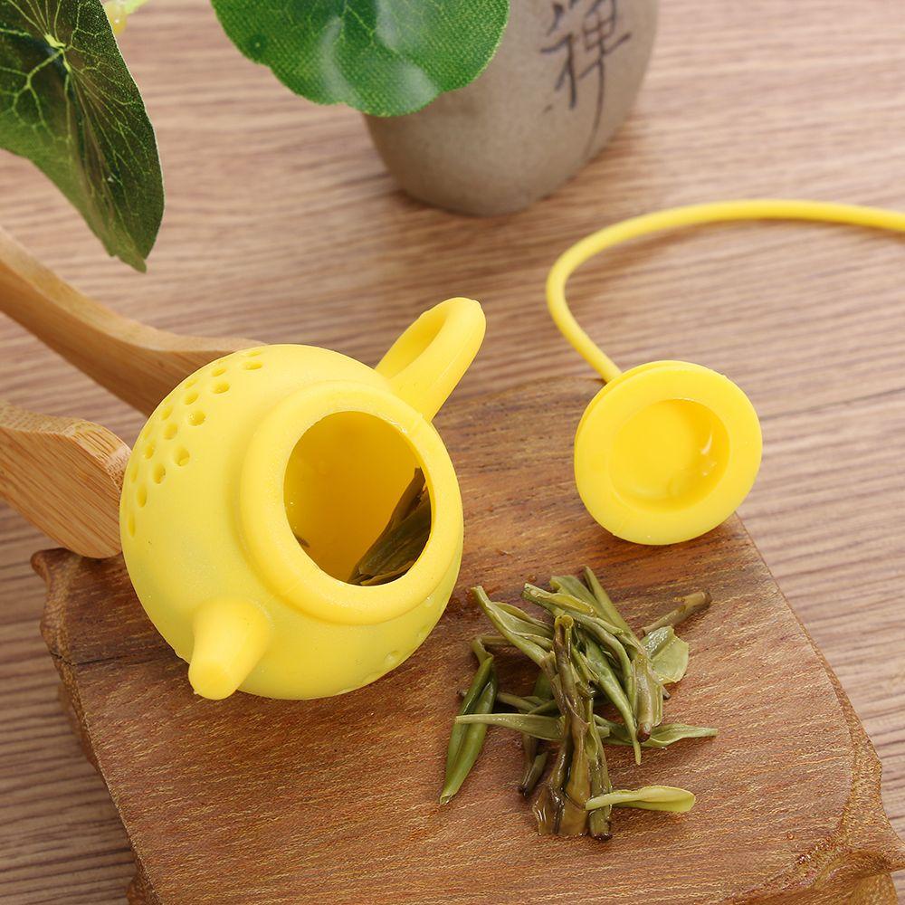 Dụng Cụ Lọc Trà Hình Ấm Trà Bằng Silicone