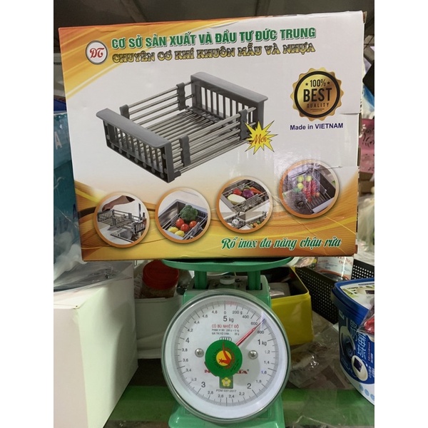 Khay Đa Năng Để Chậu Rửa Chén Mẫu Mới ( rổ kéo bồn rửa bát )