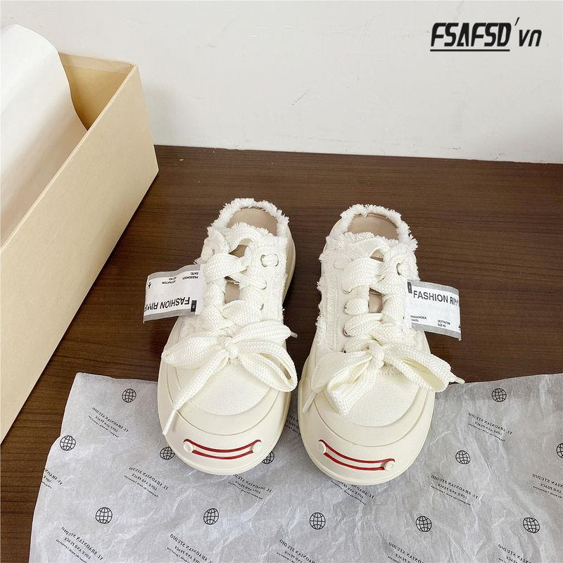 Giày Thể Thao Canvas Đế Dày Mẫu Mới 2022 Thời Trang Mùa Hè Cho Nữ