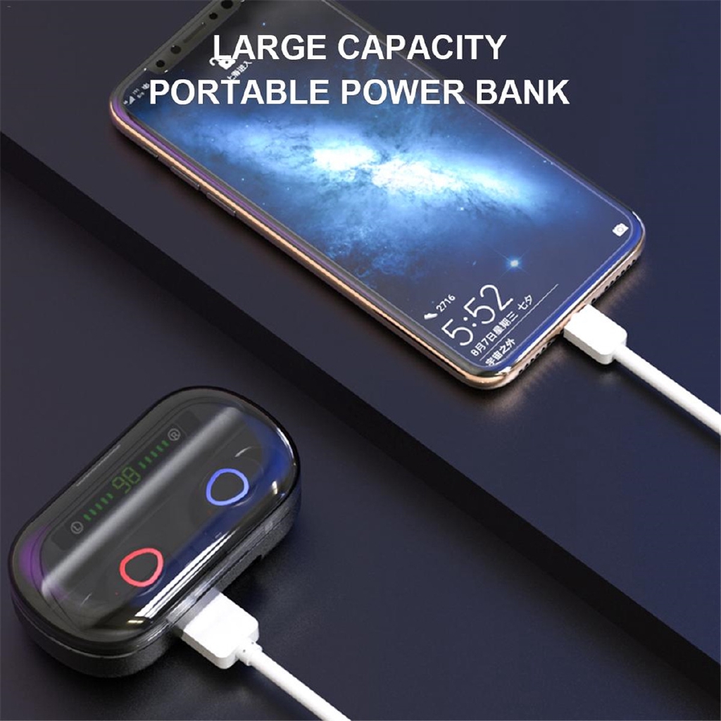 bluetooth 5.0 Headset TWS Wireless Mini Earbuds 5D Stereo Bass In Ear Headphones | BigBuy360 - bigbuy360.vn