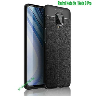 Ốp lưng Xiaomi Redmi Note 9s / Note 9 Pro chống sốc vân da hiệu Auto Focus