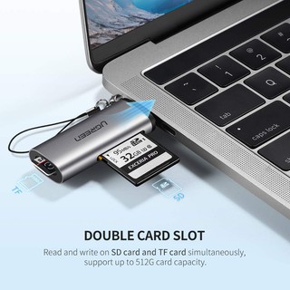Đầu đọc thẻ USB Type C cho thẻ SD/TF Ugreen 50704