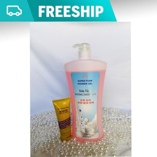 Combo Sữa Tắm Hương Nước Hoa & sữa rửa mặt