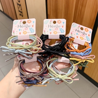  Dây Buộc Tóc Cao Su Kiểu Hàn Quốc Đơn Giản Xinh Xắn