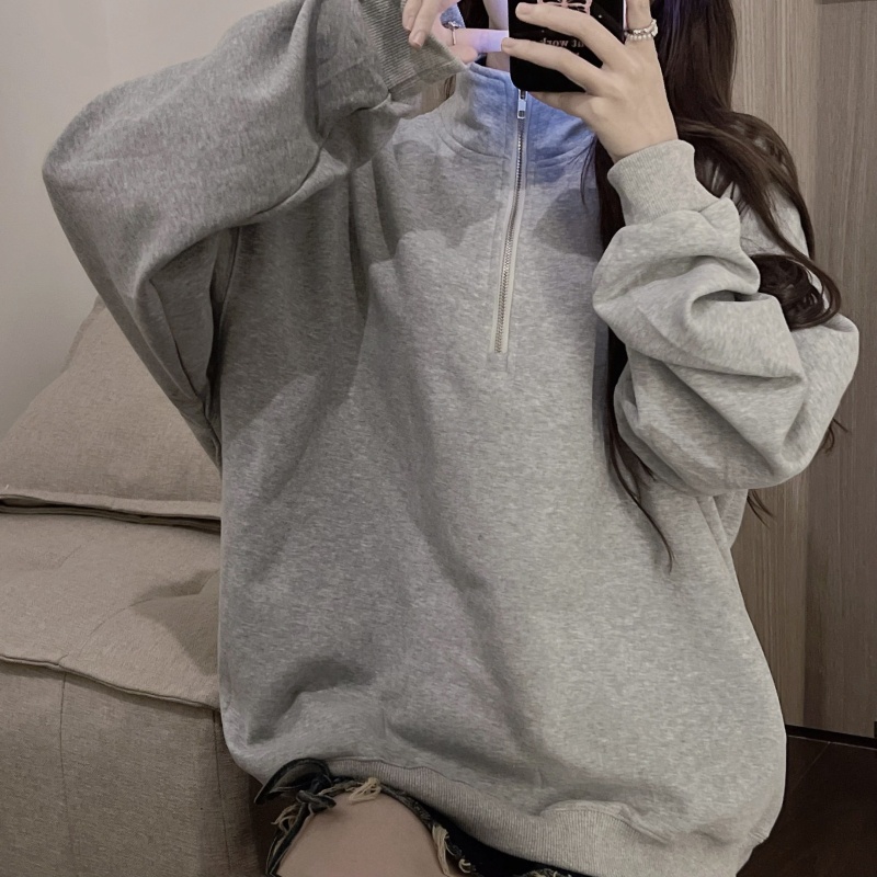 SUXI Áo Hoodie Tay Dài Màu Sắc Thời Trang Dành Cho Nữ