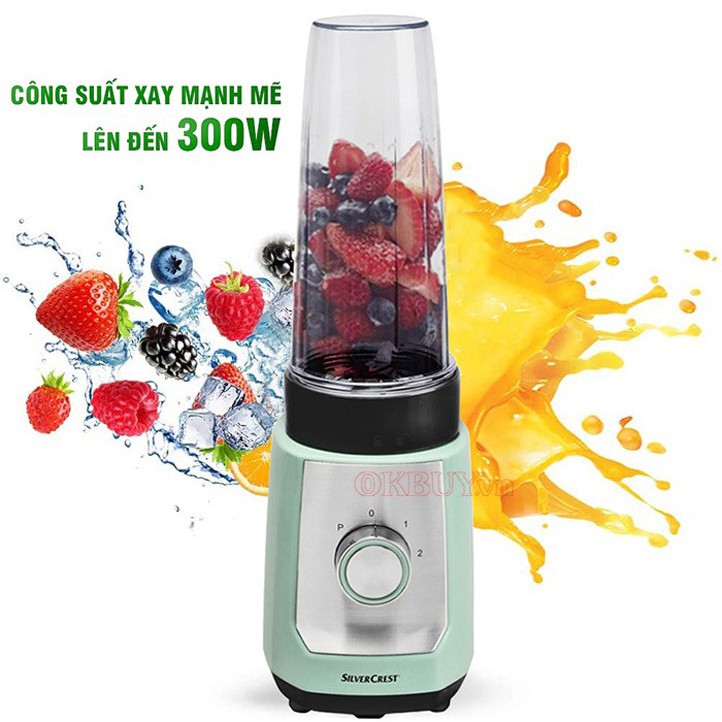 Máy xay sinh tố mini Silver Crest SSMD 300-A1 - 2 cối - GIÁ SIÊU SỐC