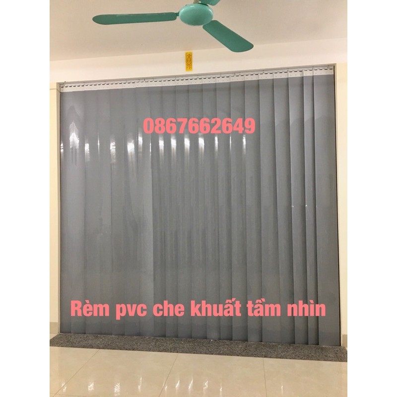 Rèm PVC ngăn lạnh, cản tầm nhìn màu trắng sữa ( r1.1m x c1.98m)