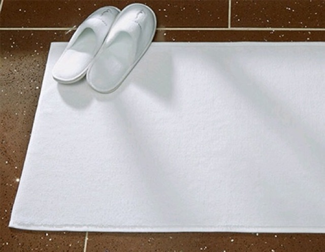 Thảm chân trắng 100% cotton thấm hút cao cấp khách sạn Nanomex(giá rẻ nhất thị trường)