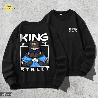 ÁO SWEATER ĐÔI HÌNH KING STREET chất NỈ DA CÁ XỊN ĐẸP. ĐỘC LẠ