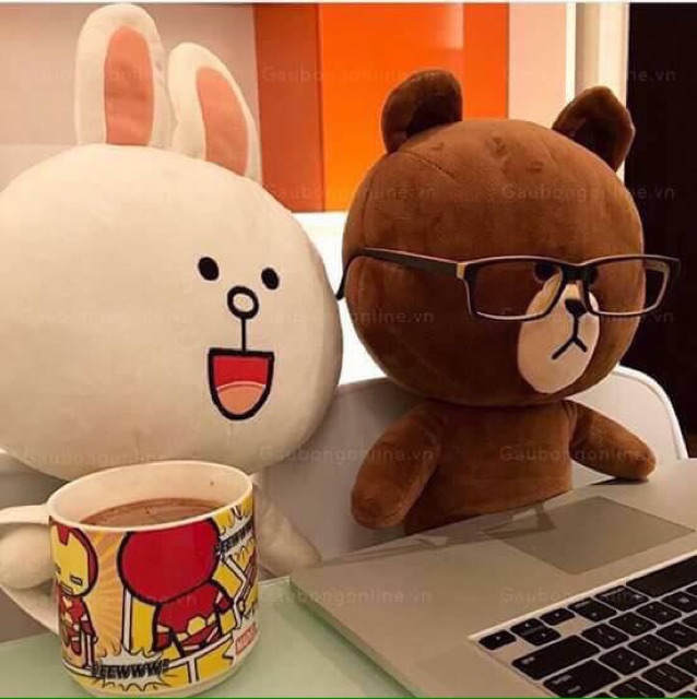 Cặp gấu bông cony - brown ( 2 bé )