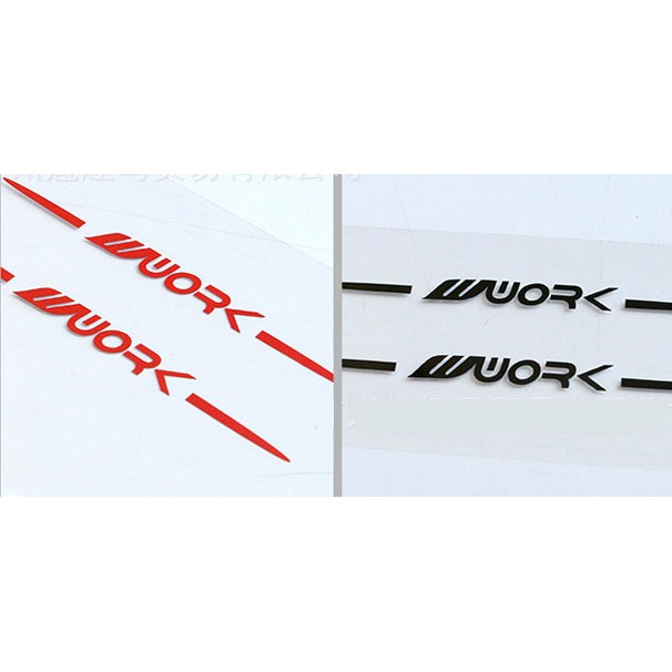 Decal Chữ W Work Dán Trang Trí Lazang ô Tô Ms-202