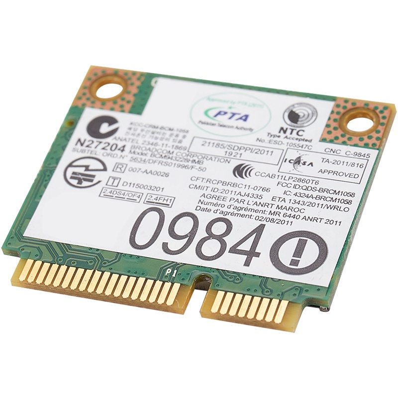 Card Wifi Bluetooth 4.0 Bcm943228Hmb 04w3764 Cho Lenovo E130 E135 E330 E335 E530 E535 E430