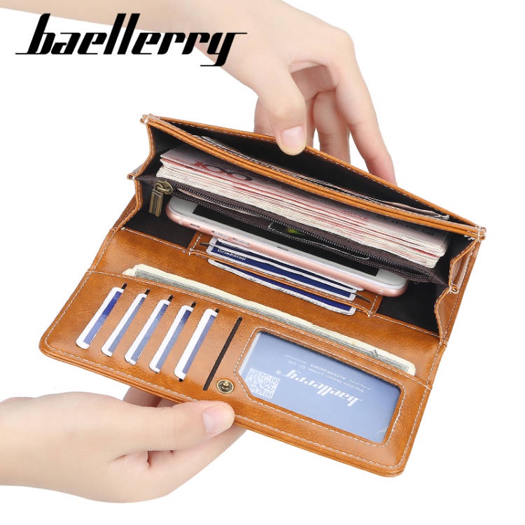 Ví Baellerry dáng dài chần bông thời trang cho nữ