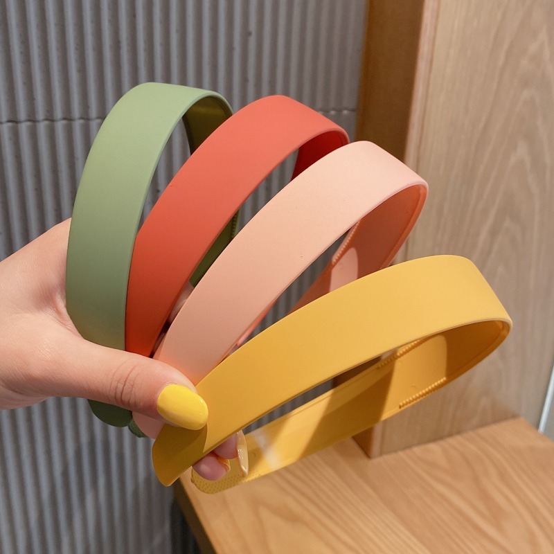 Băng Đô Cài Tóc Màu Trơn Phong Cách Hàn Quốc Cho Nữ