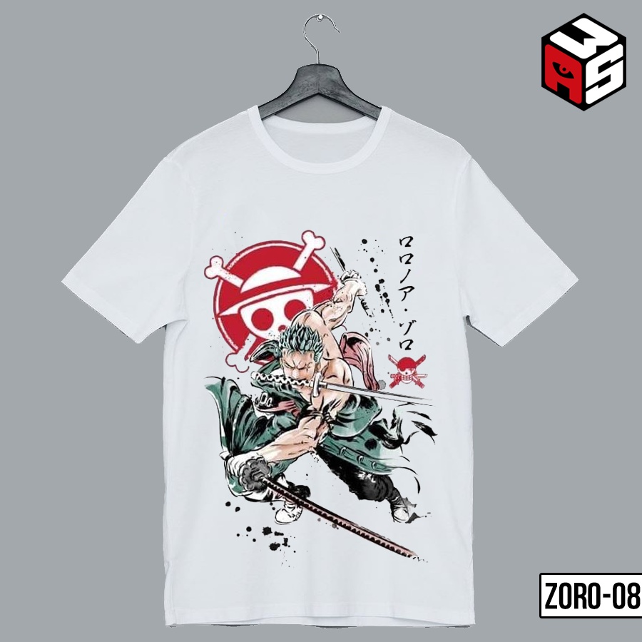 Áo thun Zoro, áo phông onepiece roronoa zoro wano mẫu mới cotton giá rẻ