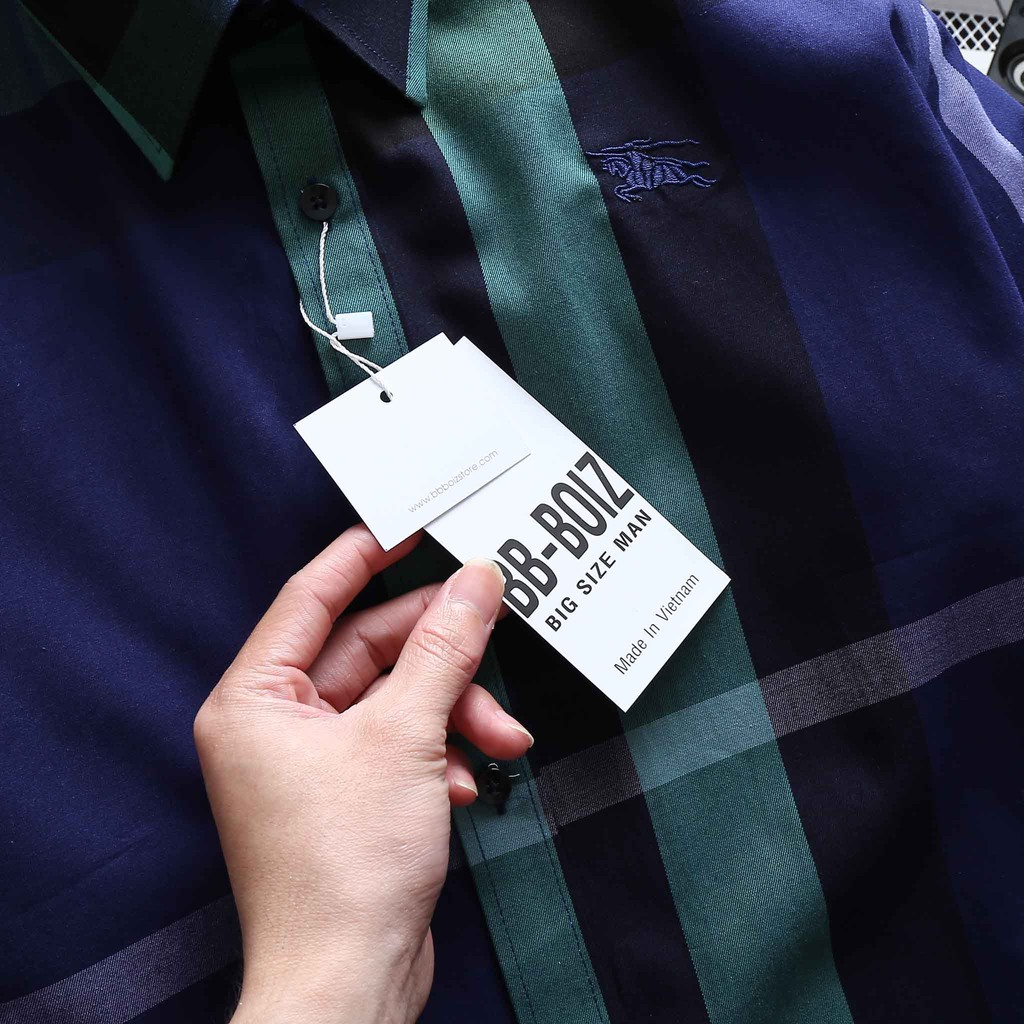 [bigsize < 130kg] ÁO SƠ MI NAM tay ngắn caro BBR BIGSIZE | BigBuy360 - bigbuy360.vn