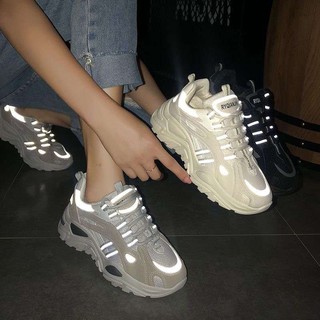 GIÀY THỂ THAO ĐỘN ĐẾ PHẢN QUANG HOT TREND 2020 H03