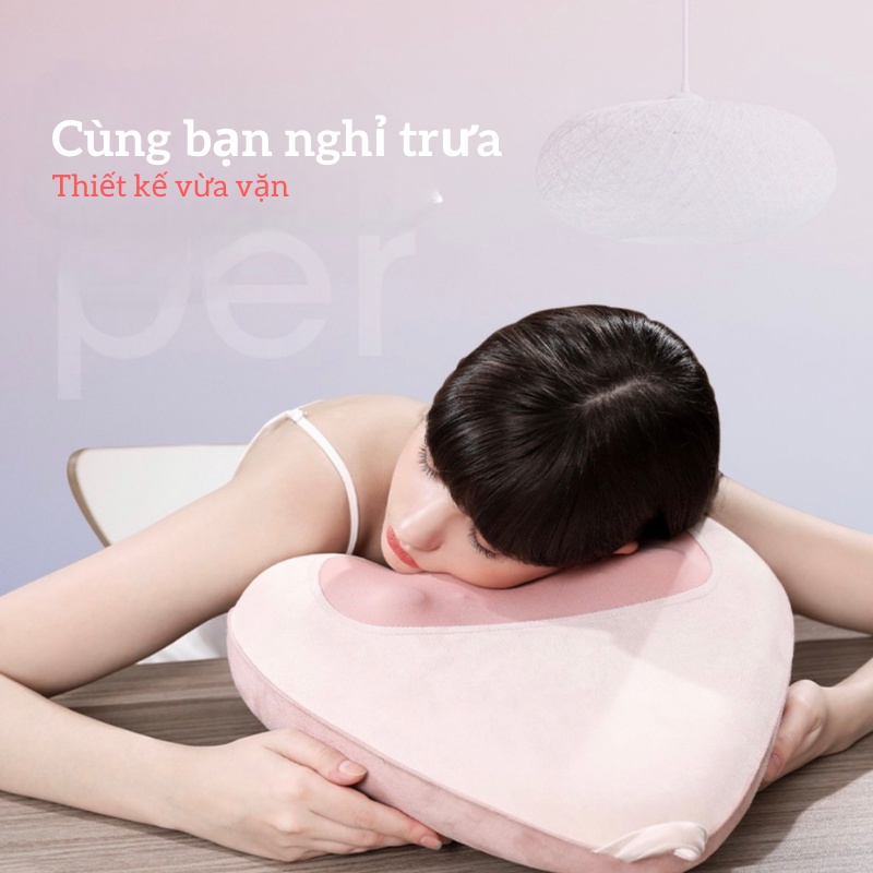 Máy Massage Lưng cổ vai gáy Thắt Lưng,matxa Cột Sống Cao Cấp Breo market R18 Mát xa Chườm Nóng Mềm mại Không Dây