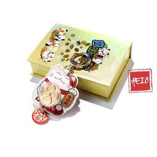 Móc khoá mèo thần tài ☯ maneki neko tài lộc, may mắn