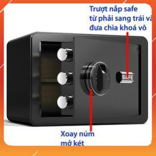 Két Sắt Điện Tử Mini Thông Minh Có Khóa, 🌺 Két Sắt Mini Để Trong Tủ, Chống Cháy , Bảo Mật Cao Tiết Kiệm Cho Gia Đình