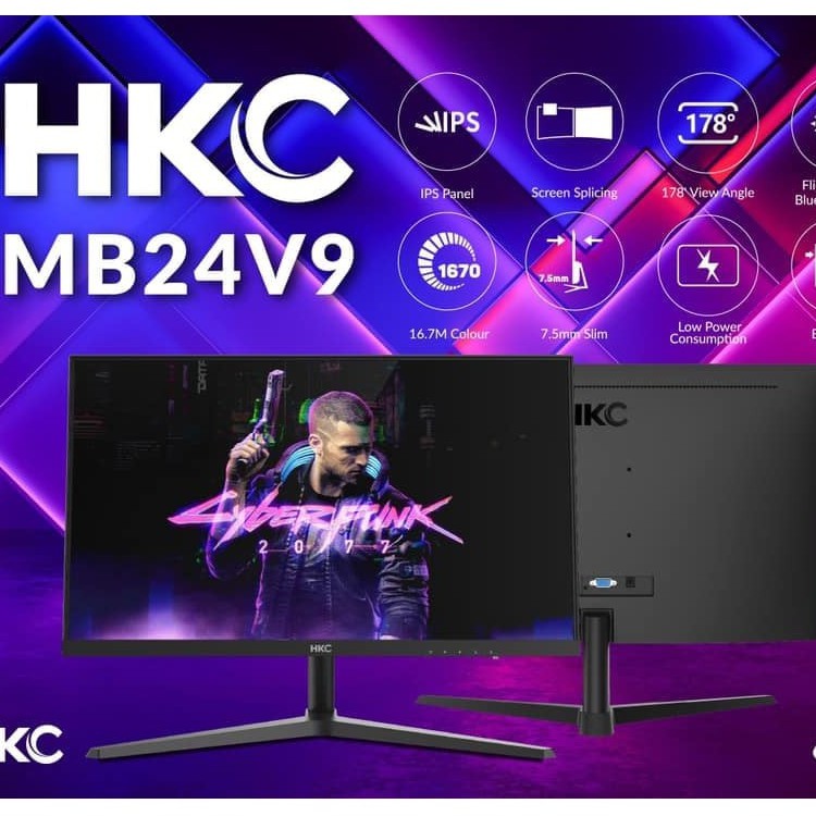Màn hình HKC MB24V9 23.8inch 75Hz FHD IPS Full HD Bảo hành 24 Tháng !!