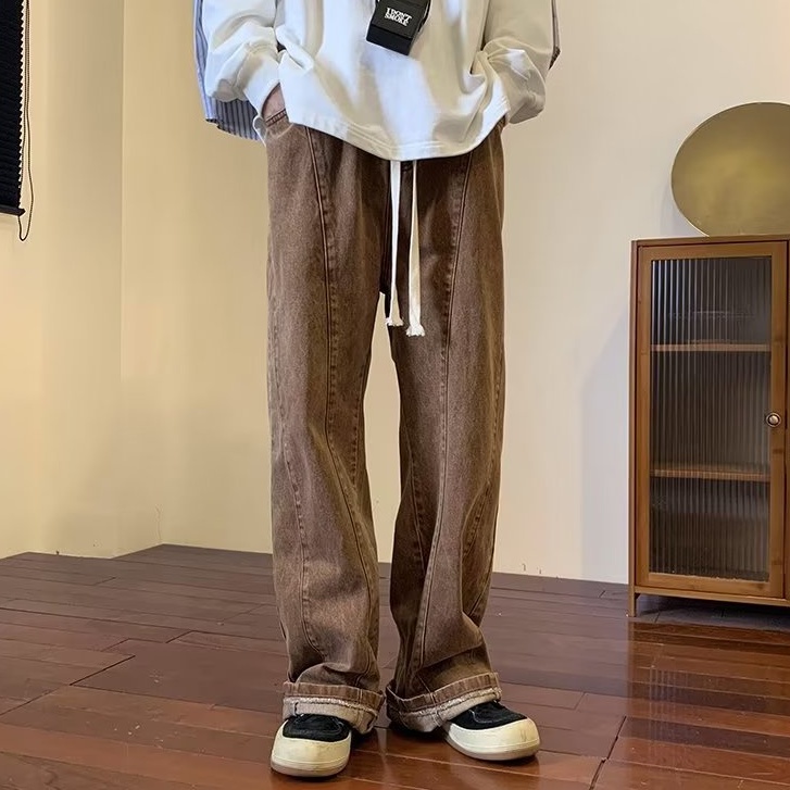 Quần Jeans Ống Rộng Phong Cách hiphop Cho Nam