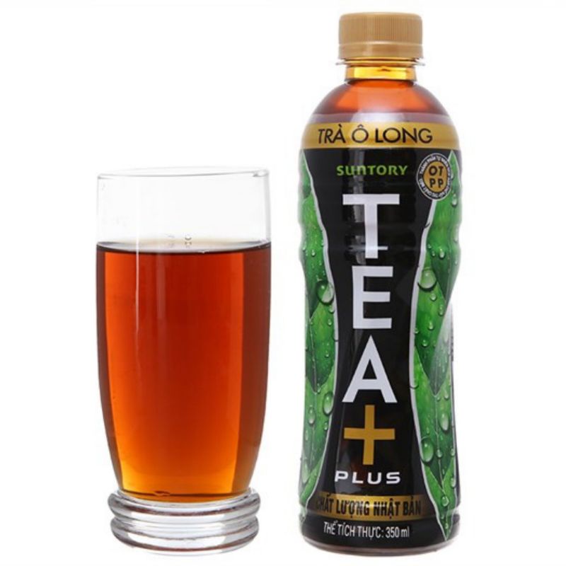 Lốc 6 chai trà Ôlong TEA plus chai lớn 455ml