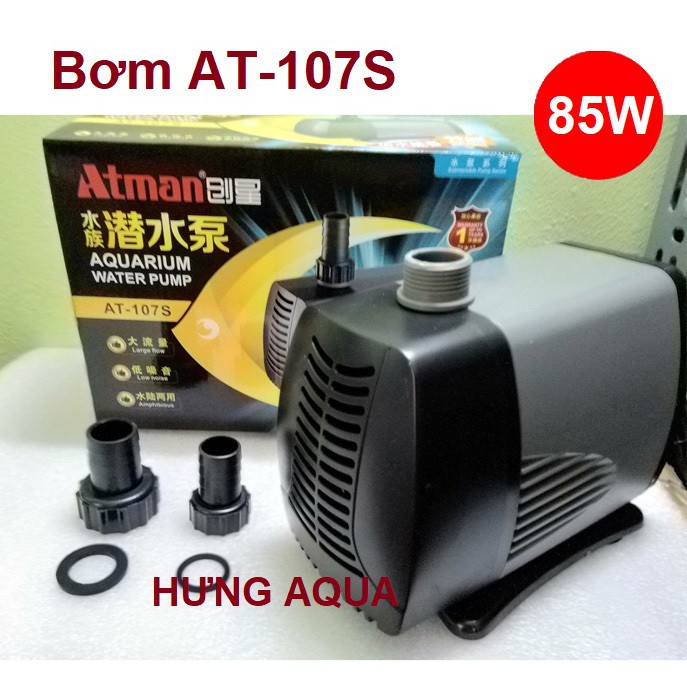 Bơm bể cá Atman AT 105S / AT 106S / AT 107S chạy êm máy khỏe thế hệ mới (chính hãng)