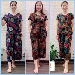 Bộ lanh Anh Thư  trung niên cho mẹ - Bộ mặc nhà trung niên lanh  ống sớ  lửng cho người già người lớn tuổi