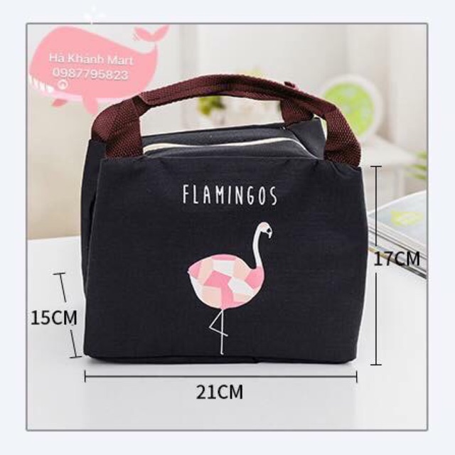 Túi giữ nhiệt Flamingo khoá kéo ( giữ nóng và lạnh)