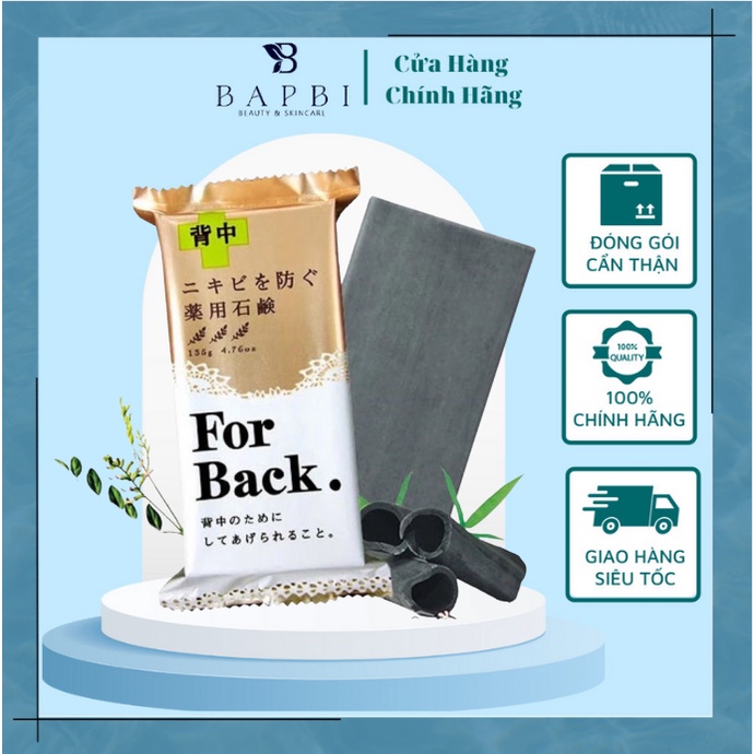 Xà Phòng For Back Pelican Nhật 135g Gi ảm Mụ n Lưng Xà Phòng Gi ảm Mụ n Lưng For Back