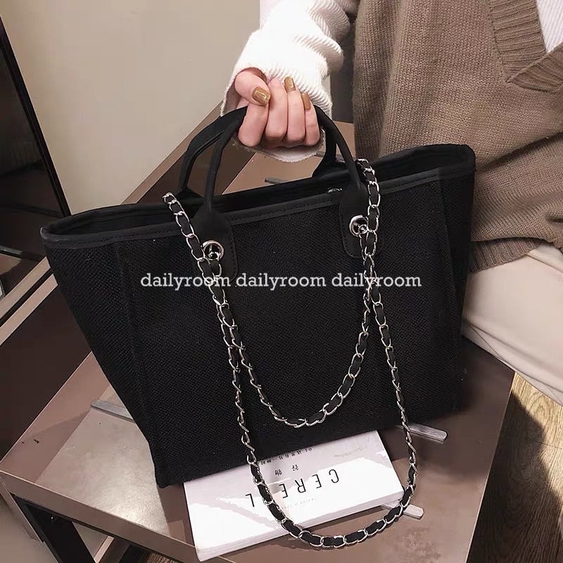 (Daily Room) Túi xách nữ Choco Shopping Bag lớn đựng laptop A4