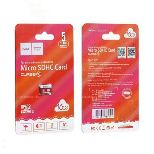 Thẻ nhớ Hoco 16gb chính hãng, Thẻ nhớ micro SD Chính hãng Hoco 16GB | BigBuy360 - bigbuy360.vn