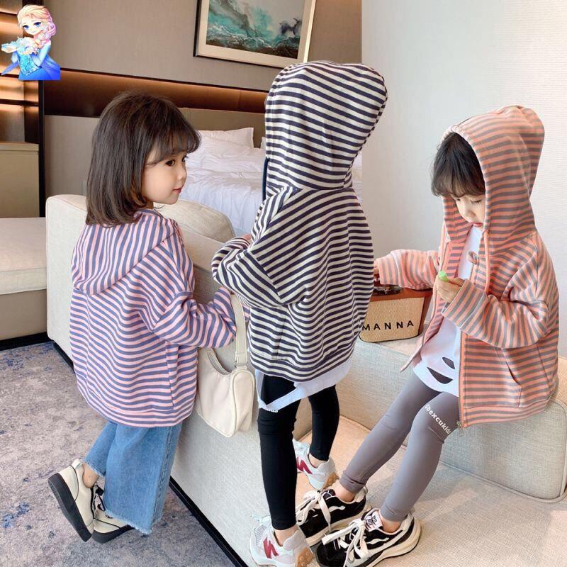 Áo Khoác Mỏng Có Mũ Trùm Thời Trang Xuân Thu Dành Cho Bé Gái 2021