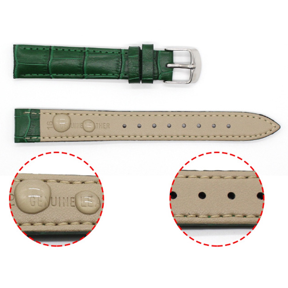 Dây Đeo Đồng Hồ Bằng Da Sáng 12mm 14mm 16mm 18mm 20mm Dành Cho Nam Và Nữ