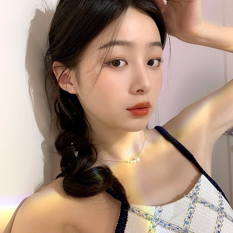 Vòng cổ hợp kim đính ngọc trai giả sang trọng mới năm 2021