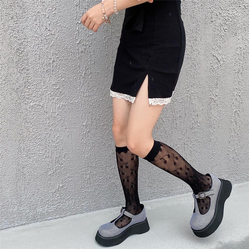 AROMA Vớ Nữ Họa Tiết Cherry Thời Trang