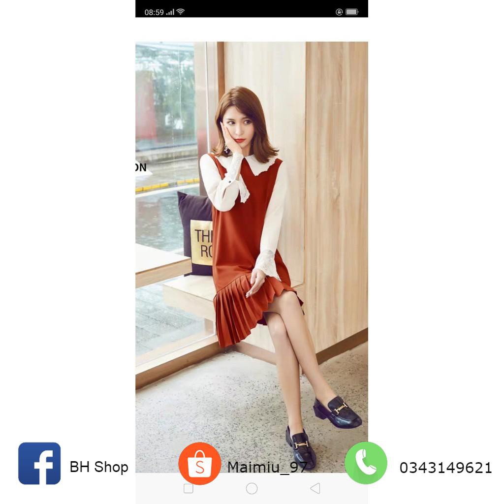 HOT TREND Đầm Umi Xuông Cổ Sen