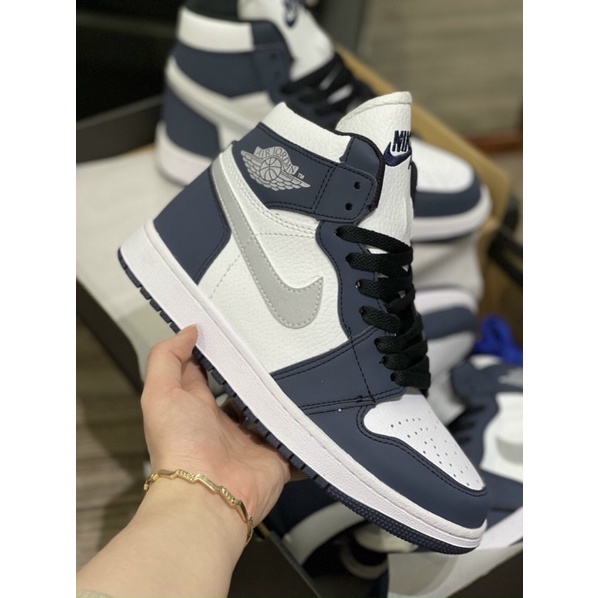 Jordan xanh than móc bạc cao cổ  ,  Giày jd1 11 thể thao nam nữ sneaker Full box