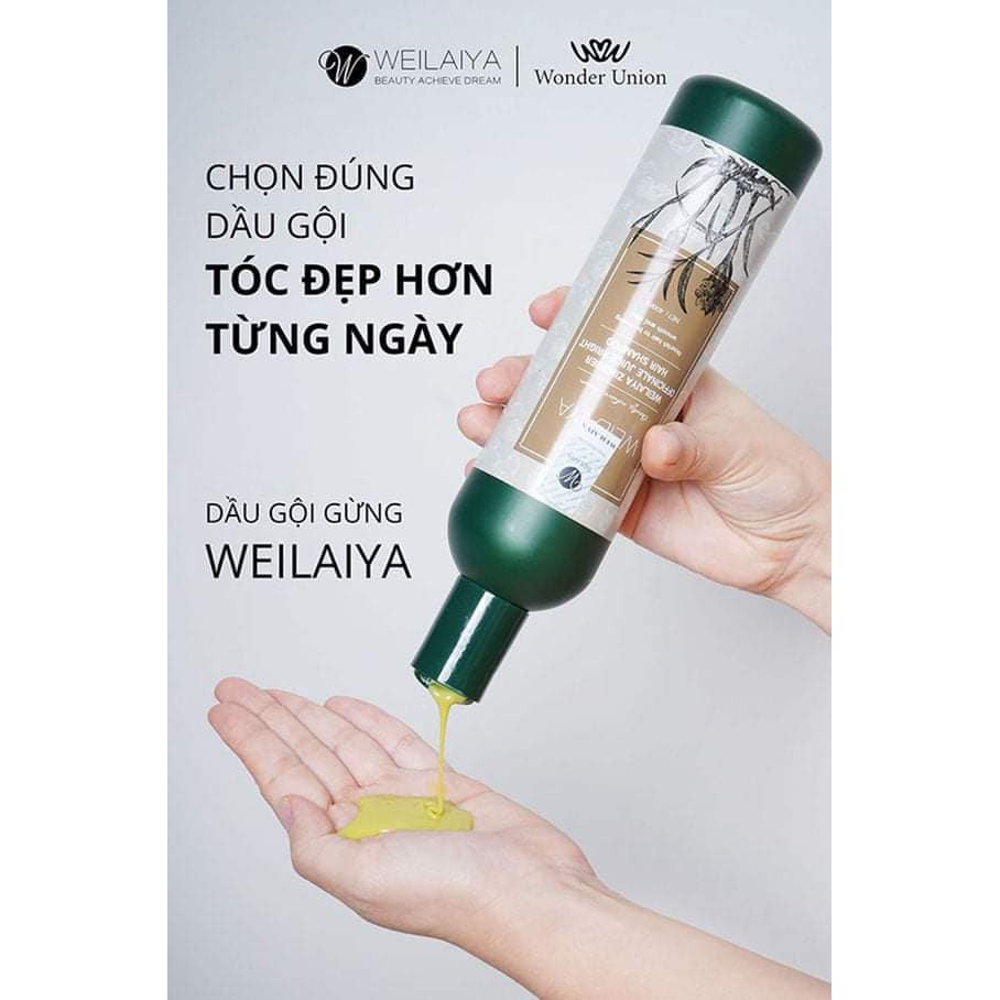 Bộ dầu gội xả gừng Weilaiya giảm rụng, kích mọc tóc nhanh - THE ZOE BEAUTY