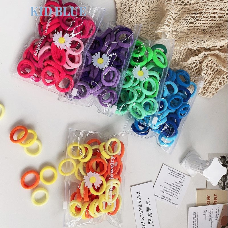 Dây Buộc Tóc Màu Macaron Xinh Xắn Cho Bé Gái