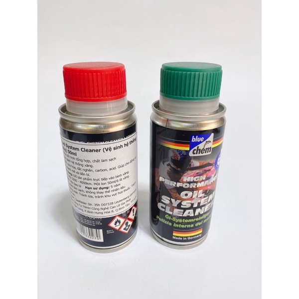 Dung dịch làm sạch hệ thống xăng, vệ sinh động cơ xe máy Bluechem chai 50ml