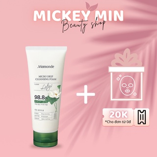 Sữa rửa mặt hoa sen mamonde lotus micro deep cleansing foam 150ml