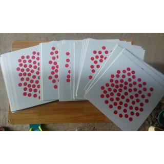 thẻ trắng làm dotcard (110 thẻ 28x28cm)