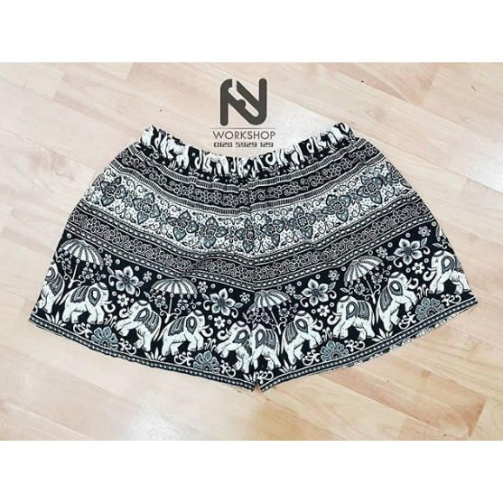 Combo 03 quần short lanh thổ cẩm